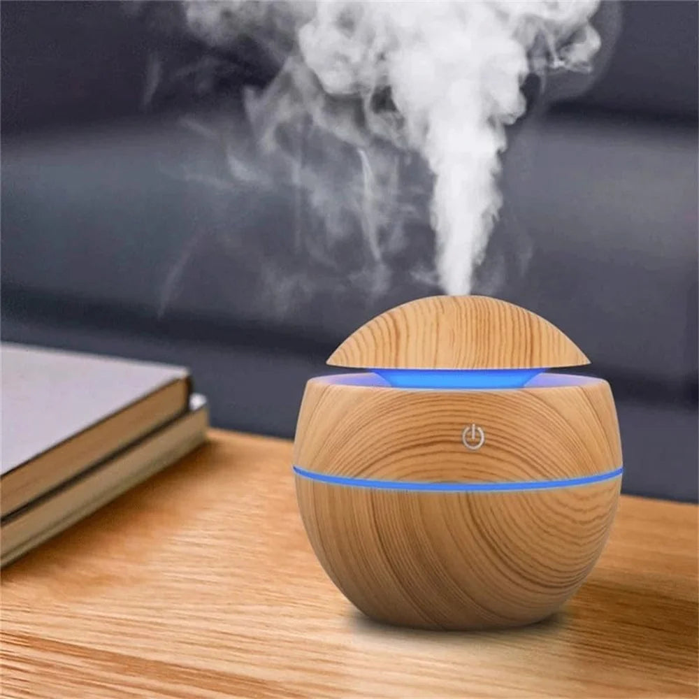 Selectly Humidifier Air Aroma Diffuser Wood  Essential Oil