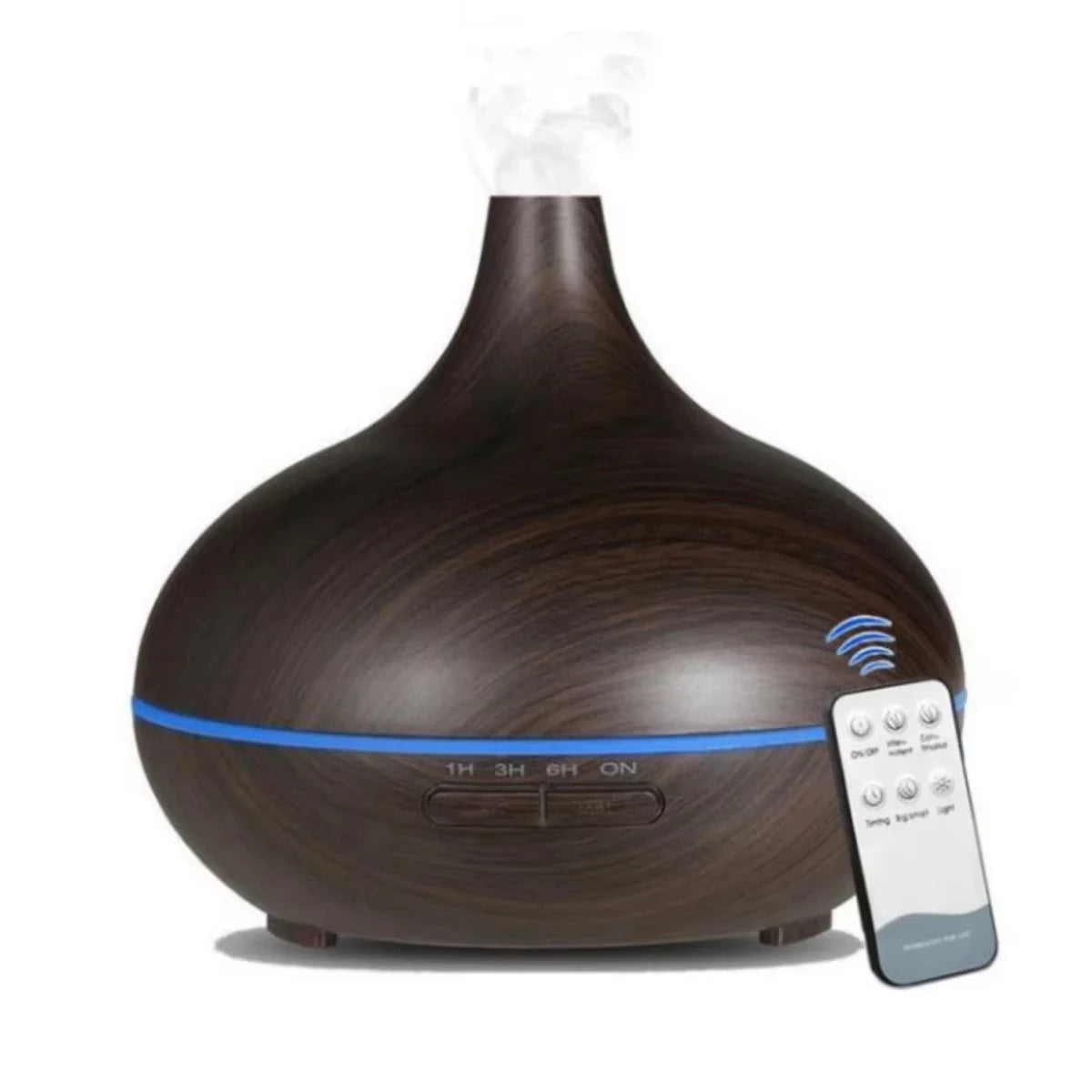 Selectly Air Humidifier Aromatherapy Essential Oil Diffuser Wood Grain 500ml Ultrasonic Remote Control