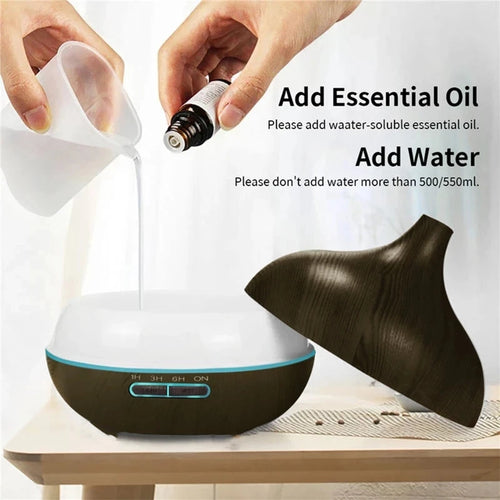 Selectly 550ml Wood Color USB Aroma Diffuser 550ml